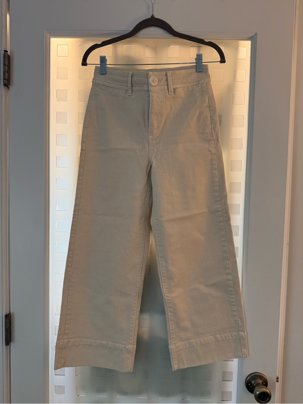 Wide Leg Cream Pants